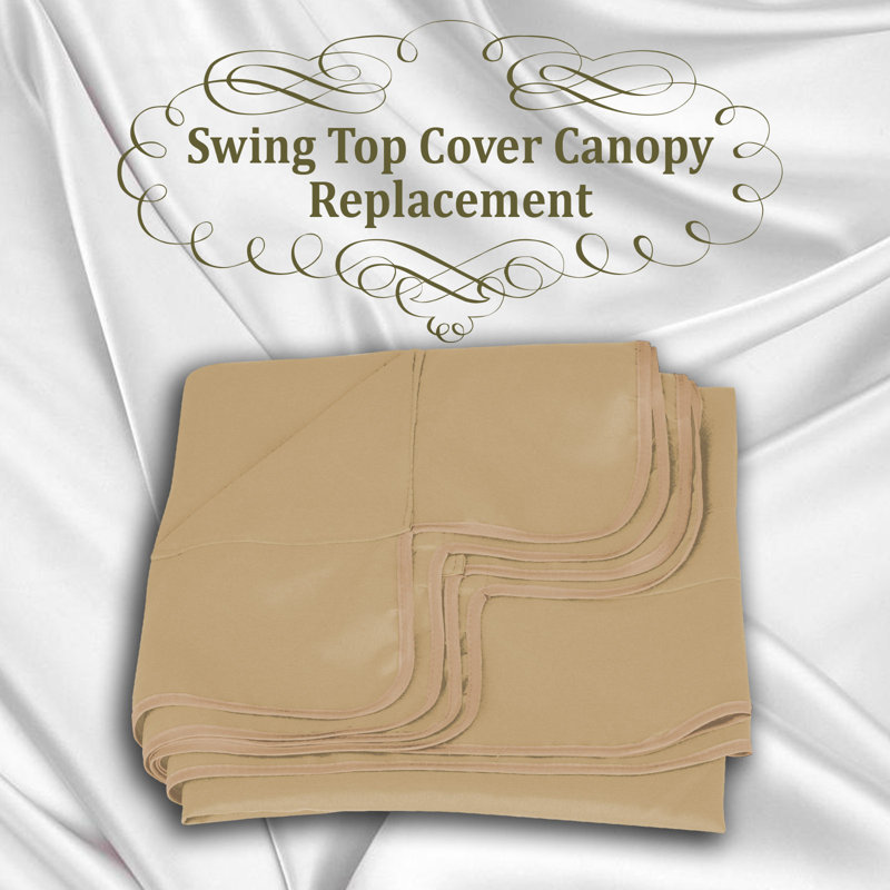 Housse d'auvent de balancelle, Beige, H 65 po x l 45 po