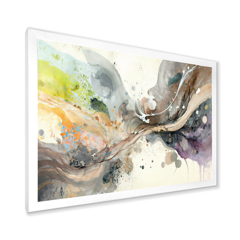 Art mural sur toile Subtile Serenity, H 12 po x l 20 po x P 1 po, Cadre photo blanc