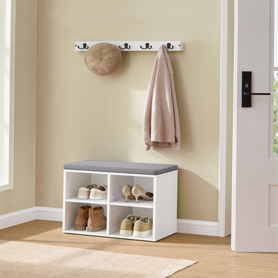 4 Pair Shoe Storage Bench