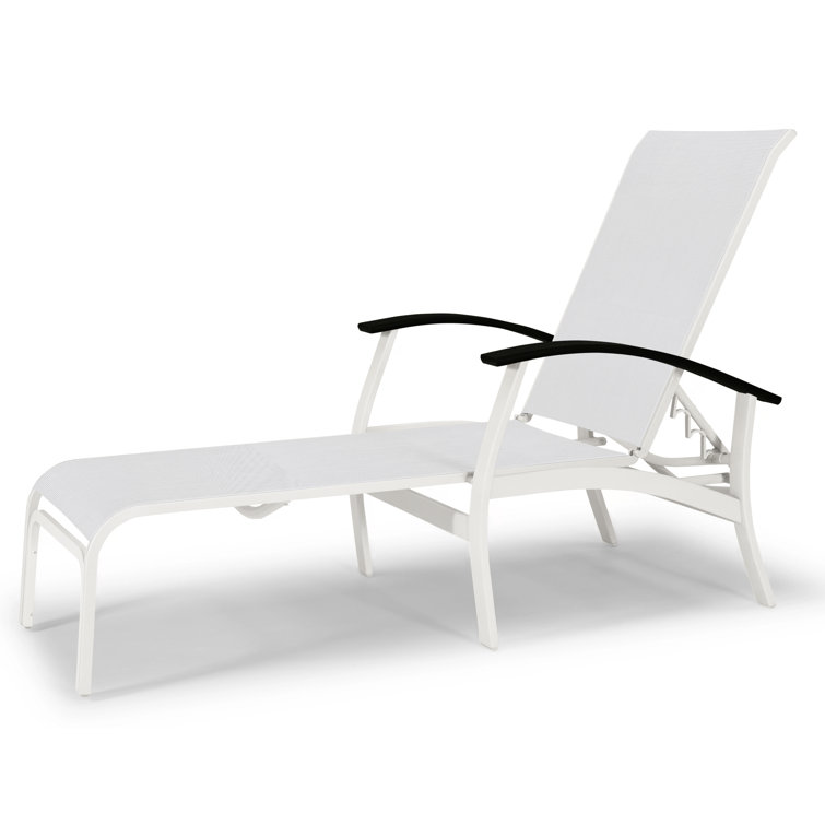 Askar Outdoor Rust-Resistant Metal Chaise Lounge