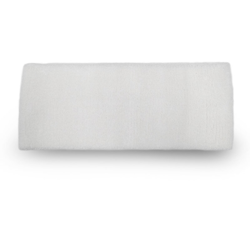 Cotton Blend Ribbed Hand Towel, White