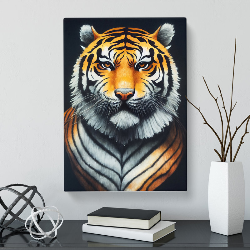 Tiger Portrait Vol.2 - Wrapped Canvas, 60cm H x 40cm W x 3cm D