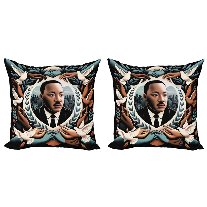 430026_Ambesonne Martin Luther King Jr Day, H 16 po x l 16 po