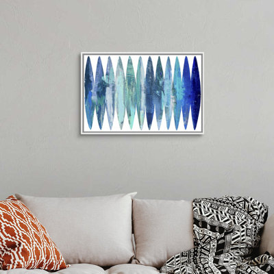" Abstract Surfboards Blues " by David Moore