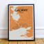 Galway City Map - No Frame Print-835062251