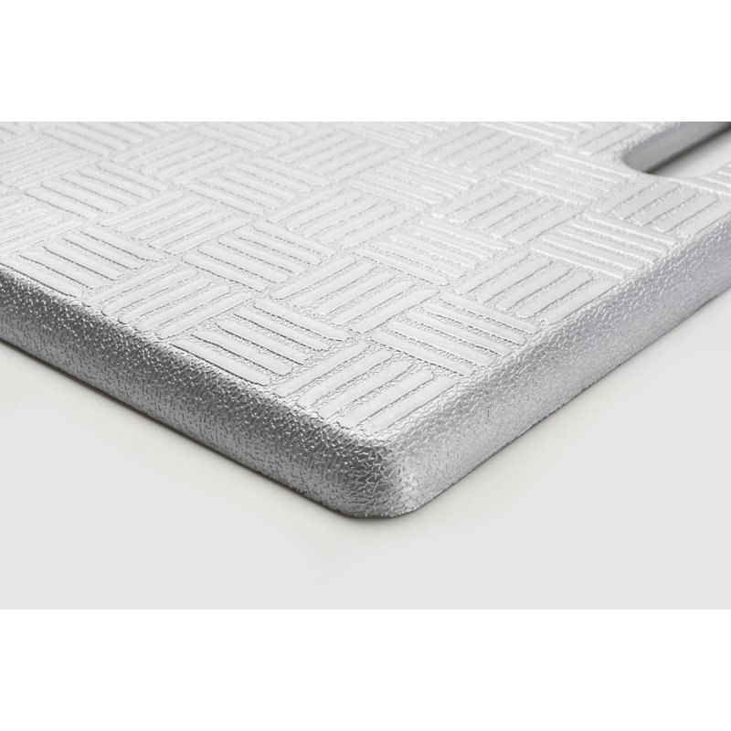 Tapis de cuisine carré, Argent, 1