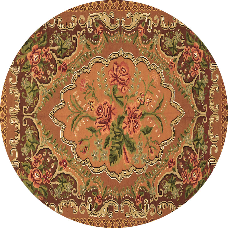 Andriette Performance Oriental Indoor Rug, Round 4'