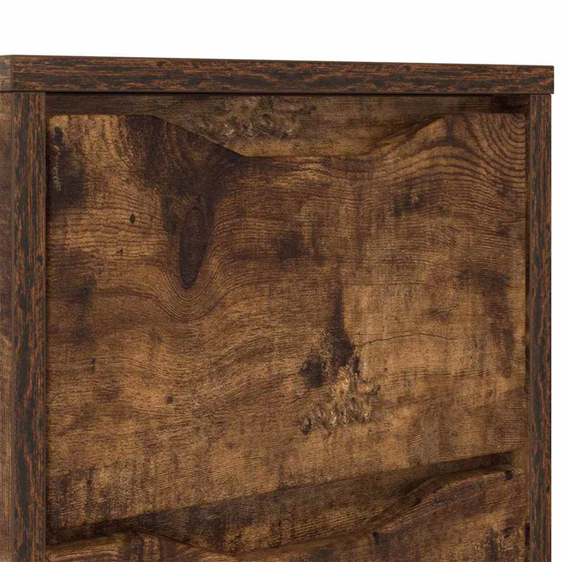 30.5cm W Manufactured Wood Bedside Table, Smoked Oak