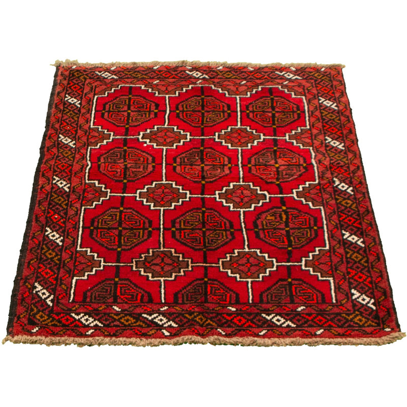 Boltuch One-of-a-Kind 3'5" X 5'5" New Age Wool Area Rug in Red
