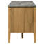 Meuble télé 63 pouces à 2 portes Wessling - gris et naturel-1528708228
