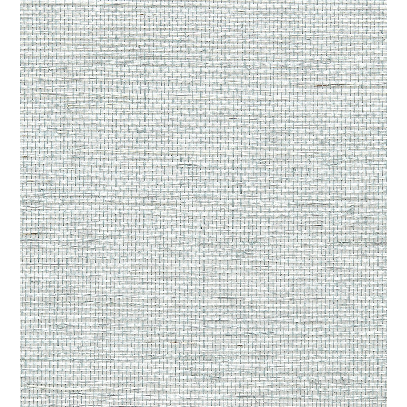 Essential Grasscloths Grass Cloth Metallic Wallpaper Roll, Aquamarine