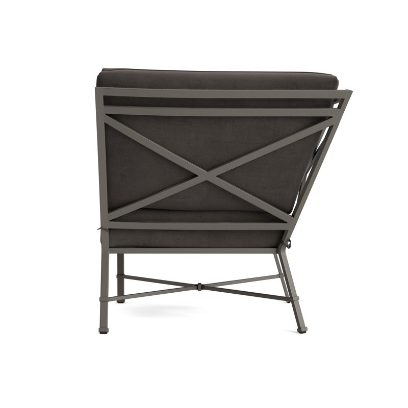 Venetian Outdoor Patio Sectional, Fusion Charcoal, Mica