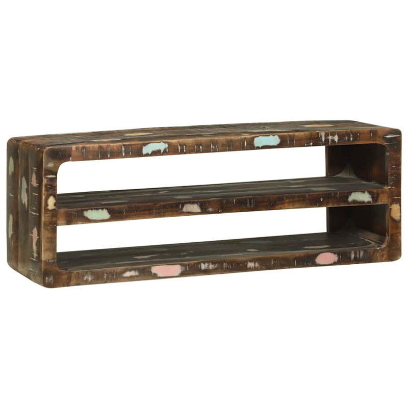 Unfinished TV Stand, 36cm H x 100cm L x 32cm W, Multicolour