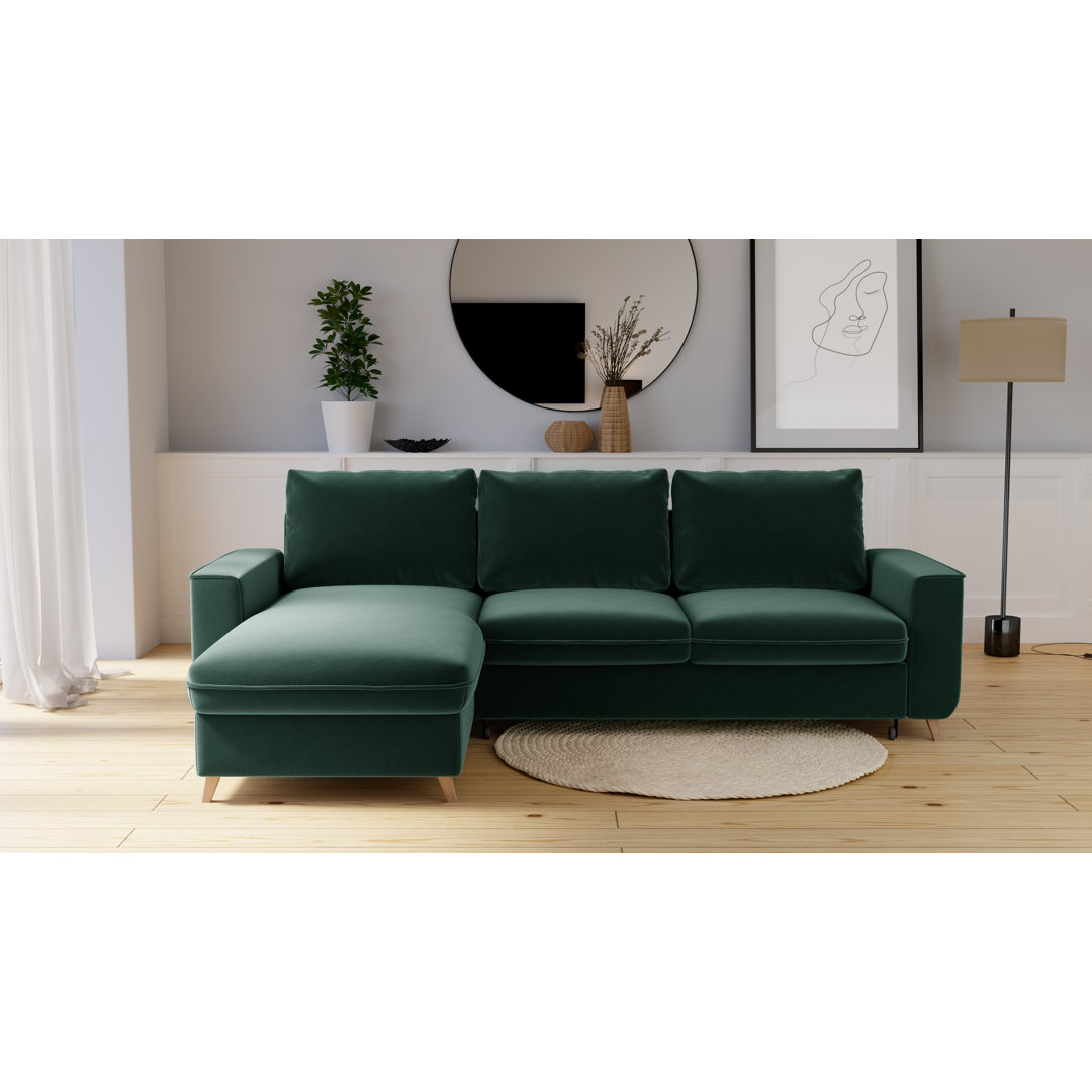 Ecksofa Pugmire mit Bettfunktion