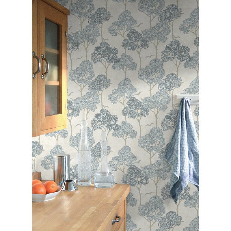 Millie Blue Peel and Stick Wallpaper