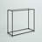 Amora 31'' Glass Top Console Table