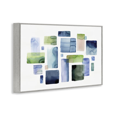 Aquarelle asymétrique encadrée de giclée par Stephanie Ryan