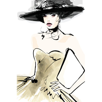 Fashion Model by Isaxar - Wrapped Canvas Print