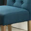 Ensemble de 2 chaises de salle à manger en bois capitonné Habit, bleu