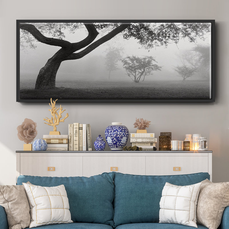 Into the Mist- Framed Canvas, 20" H x 50" W
