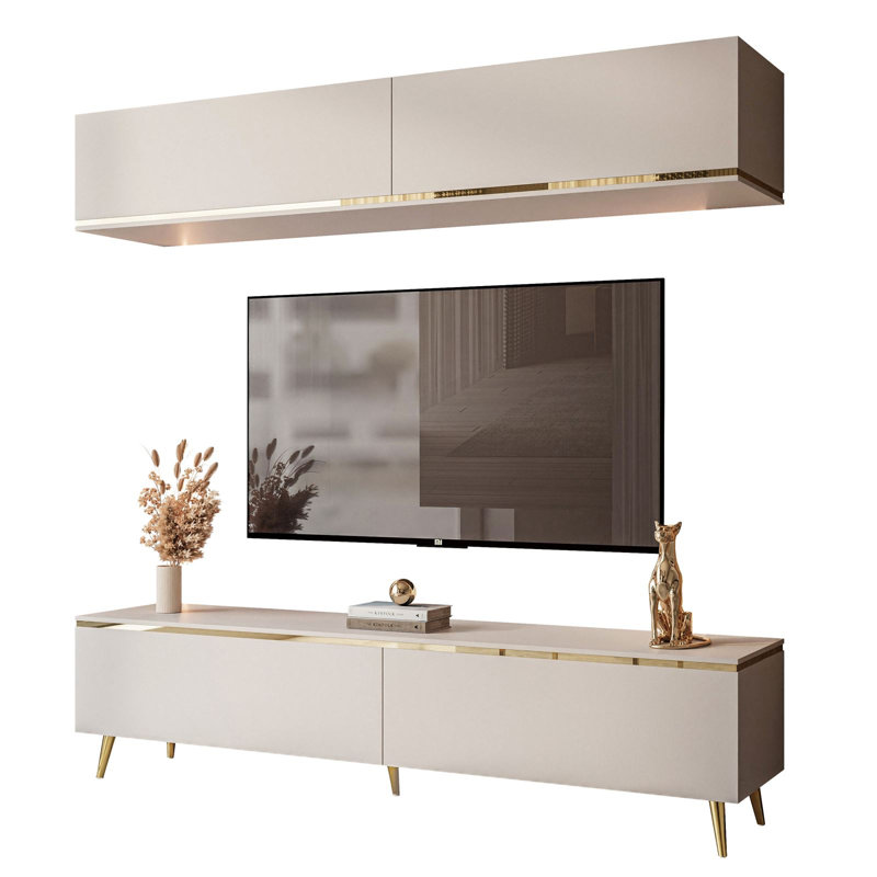 AURORA II Wall Unit on Cashmere Legs