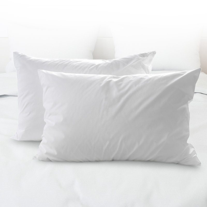 Square Cotton Pillow Cover and Insert, 12" x 20"