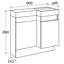 Bathroom Vanity with Semi-Recessed Composite Resin Basin-17195296