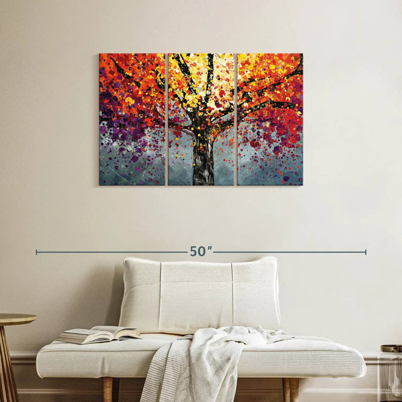 Harnek Acrylic Abstract Tree, 24" H x 38" W