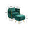 Upholstered Barrel Chair with Ottoman-97699291