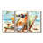 Toile naturelle avec cadre flottant