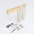 Frosted Glass 1-Lite Sliding Pocket Door White Standard Door with Hardware Kit Set-100041328