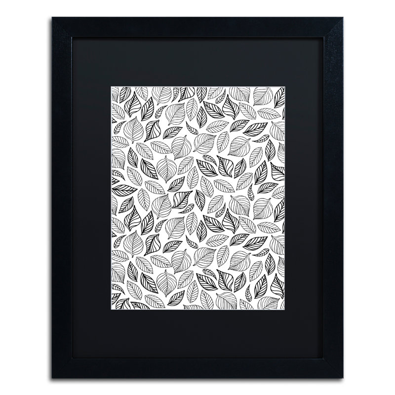 Impression sur toile encadrée Arzel, Noir, H 20 po x l 16 po x P 0,5 po