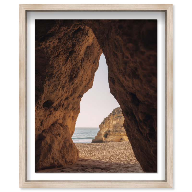 Ocean Vista II, reproduction encadrée de paysage et de nature par Oliver Gal, H 25,5 po x l 21,5 po, Cadre blond