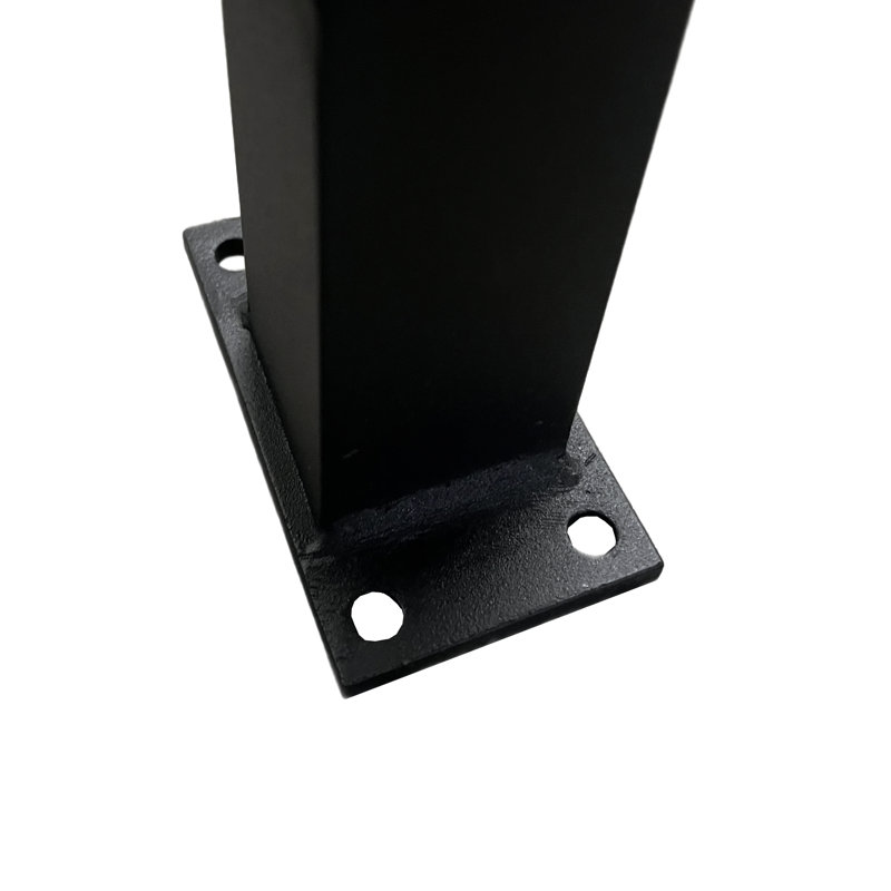 Arche de jardin en aluminium avec barrière, Noir