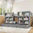 Kids Twin Size Low Loft Bed, Cool Gray Mixed Wood Construction, With Built-In Storage, Curtain and Chalkboard, For Small Bedrooms-1566612436-1566612439