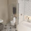 Pare-baignoire pivotant avec verre trempé de 1/4 po et barre à serviettes