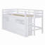 Lit mezzanine avec tablettes et 4 tiroirs-660316453