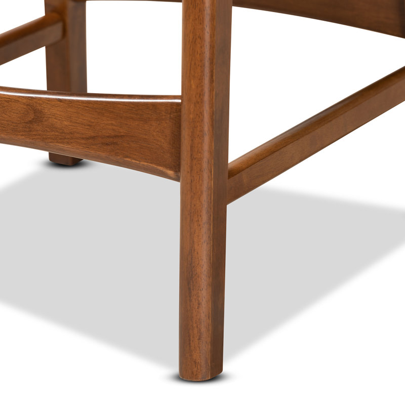 Hollman Solid Wood 23.6'' Counter Stool, Beige