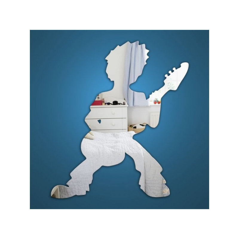 Flat Wall Mirror, 30 cm H x 20 cm W x 0.3 cm D