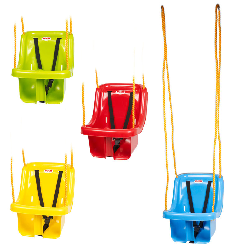 Baby Toddler Hanging Swing Chair Seat Safety Belt Harness Indoor Outdoor Garden, Green