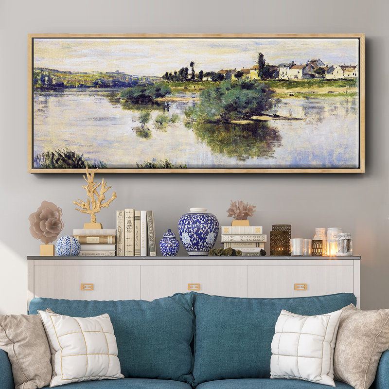 La seine à Lavacourt, 1878 - Toile encadrée