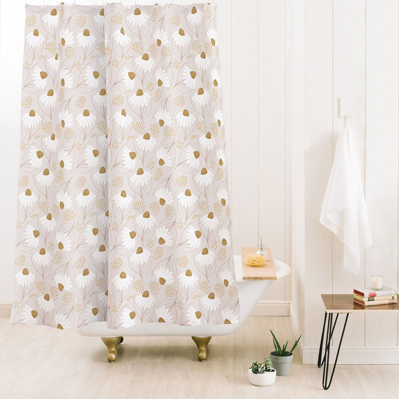 Rideau de douche Ninola Design, White Floral