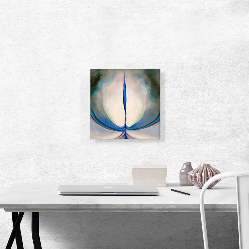 " Blue Line 1919 " by Georgia O-Keeffe Painting Print, 12" H x 12" W x 0.75" D