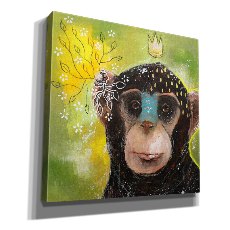 Let The Confusion Go' by The Secret Hermit, Canvas Wall Art, 12" H x 12" W x 0.75" D