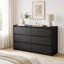 Commode double moderne avec tiroir noir-1424856488-1418559573