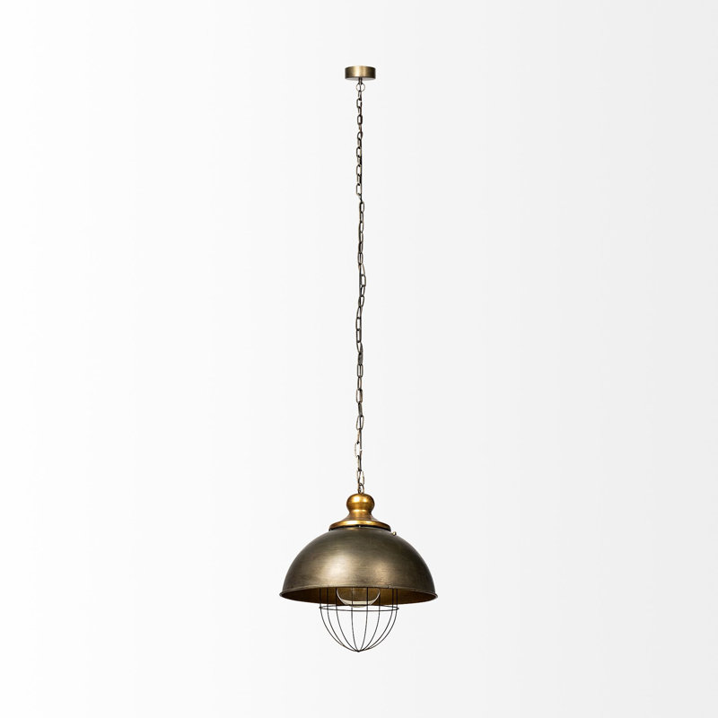 Luminaire suspendu en forme de dôme 1 lumière Hankinson