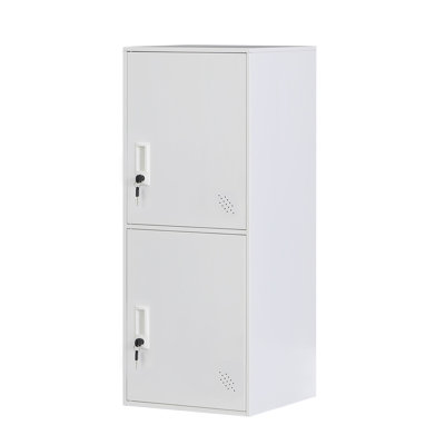 3 Door Vertical Stackable Storage Cabinet With Lock,Anti-Failing Device, Metal Lcoker,Organizer For Office, Home, Gym, School,Employee,Kids. by Inbox Zero