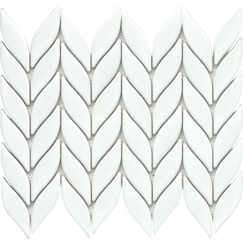 Mythos Black 11 in. x 13 in. Matte Ceramic Wall Tile (19.5 sq. ft./Case), White