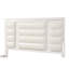 Grand lit (matelas non inclus), blanc scintillant