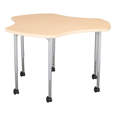 Structure Series Adjustable Height Mobile Cog Activity Table with Casters